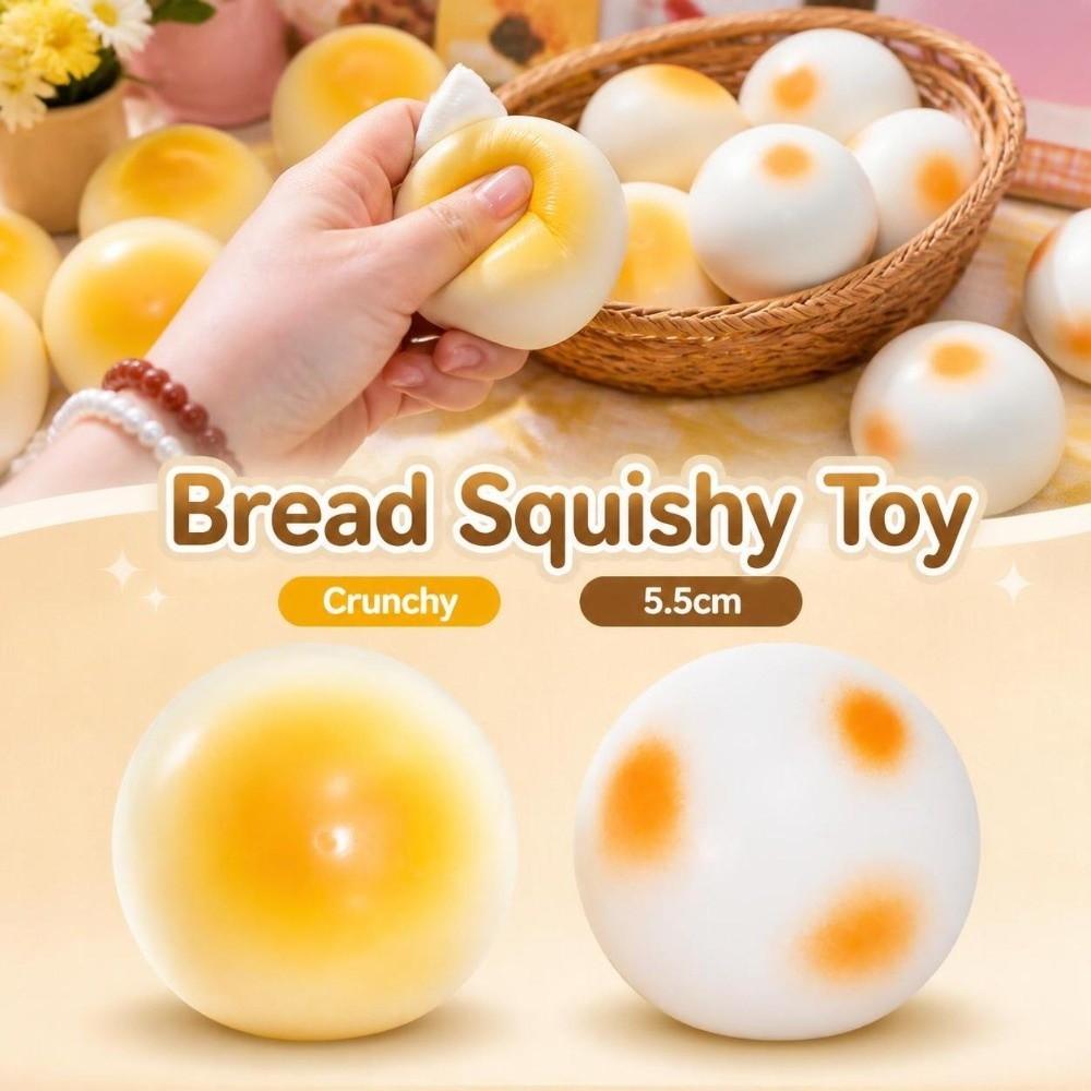 Soft Simulated Bread Squeeze Toy Sound Effects Rice Cake Pinch Home Decoration