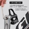 ROCKBROS Bicycle Pedals, SPD-SL Compatible, 9/16" Aluminum, Black, with Cleats Included