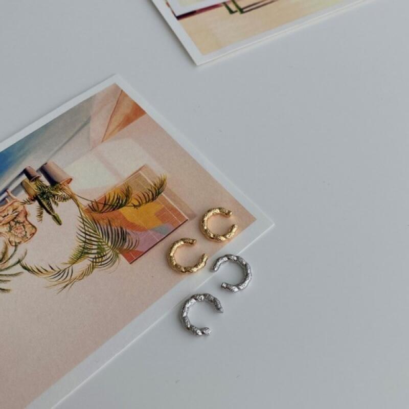 

(2ea) Jagle Cloud Ear Cuff Bracelet Earrings Silver