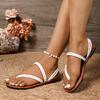 Women's 2026 New Multi-Strap Wrap Toe-Post Sandals Fresh Casual Summer Beach Vacation Shoes