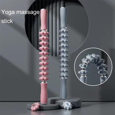 Helpful 360-Degree Rotation Portable Massage Yoga Stick Fascia Roller Muscle Sporting Goods