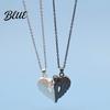 Ensemble Collier Pendentif Cœur d'Ange 1 Collier assortis pour Couple Magnétique