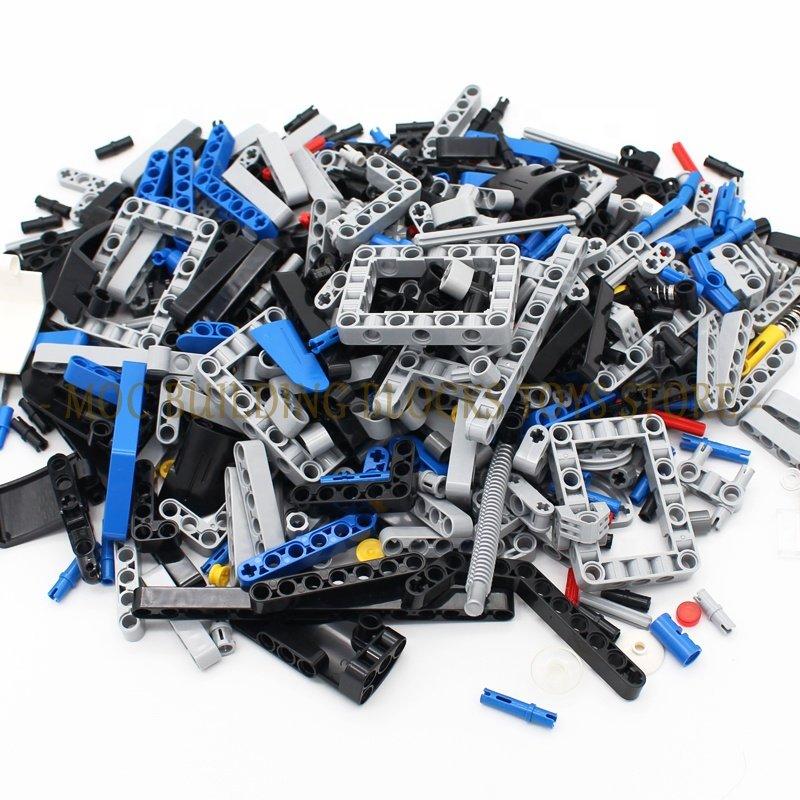 590pcs Technical Bulk Parts Pin Liftarm Beam Axle Connector Panel Gear Car Motorcycle Building Blocks Bricks Compatible Toy