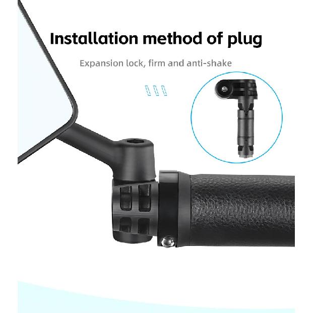 Bicycle Handlebar Mirror 360 ° Adjustable Safety Rearview MTB Road Bicycle Rearview Mirror Summer Outdoor Riding Accessories