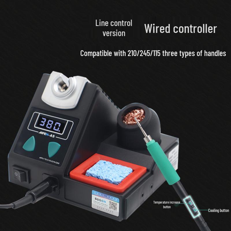 Aifeng A5 Soldering Station 2023 - 2-Sec Tin Melt, Instant Heat, Auto Sleep Electric Soldering Iron 210.