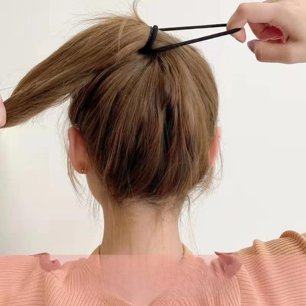 50PCS 6mm Elastic Hair Bands Ties Scrunchie Headband for Women Girls Simple Basic Hair Accessories
