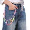 Hip Hop Regenbogen Erdbeer Harz Ketten Schlüsselanhänger Männer Frauen Niedlich Taillenkette Mehrfarbig Acryl Blume Hosen Schmuck