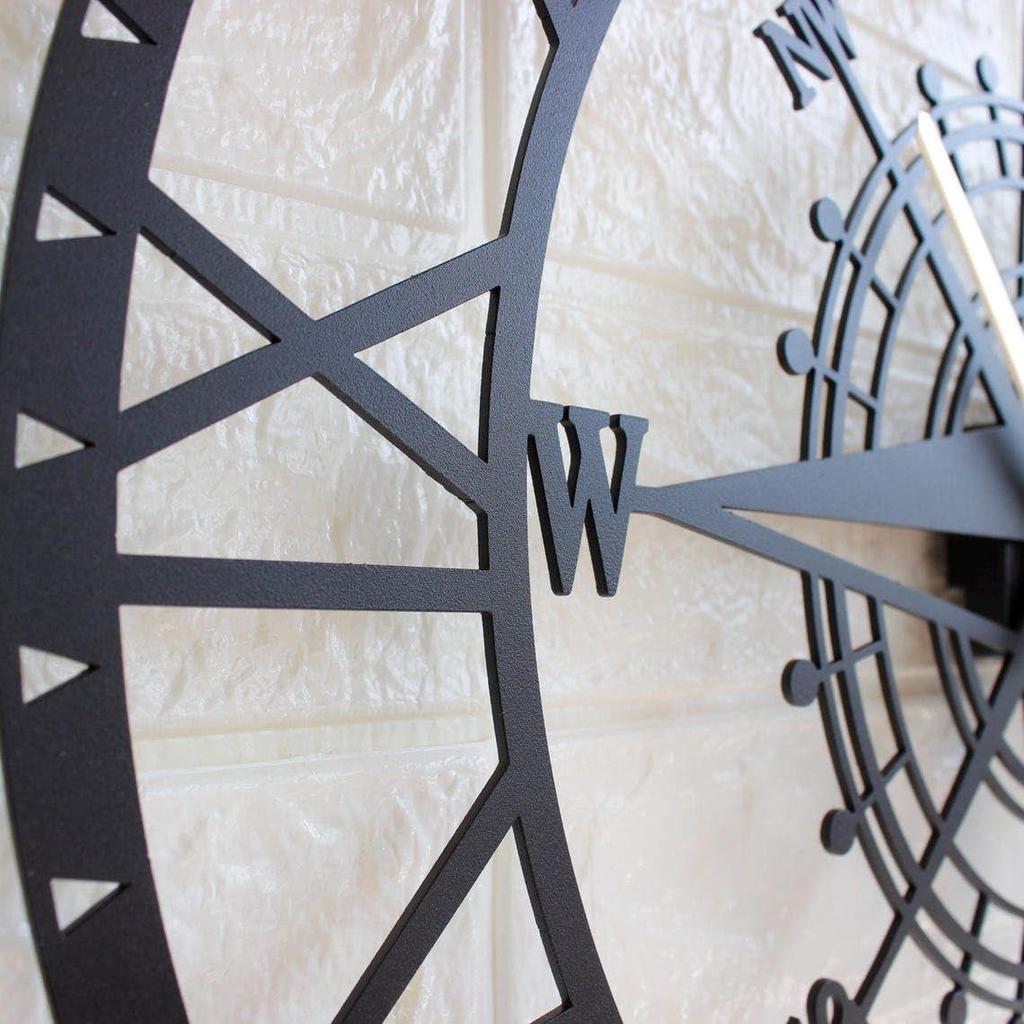 Väggklocka för vardagsrum, sovrum, kontor, kök Modern Unik Storlek Fancy Dekorativ Tyst Väggklocka för Hall och Heminredning (40 cm, Svart)