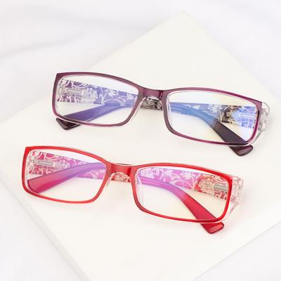 Women Elegant Vintage Portable Anti-Blue Light Eyeglasses Eye Protection Ultra Light Frame Reading Glasses