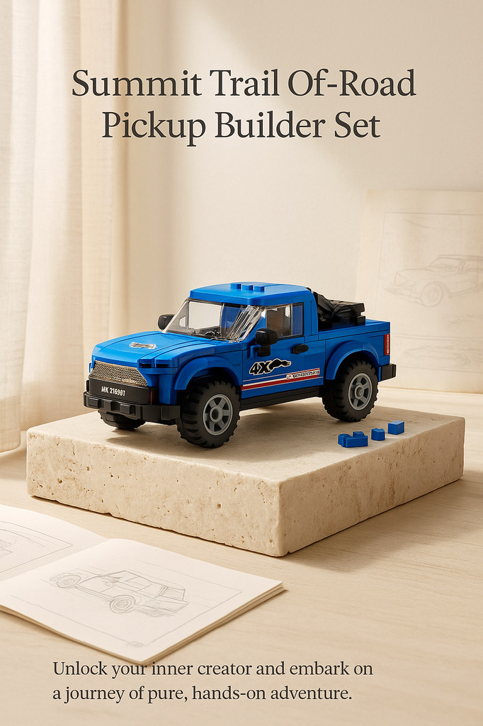 MOULD KING Véhicule tout-terrain Pickup 27056/27057/27058/27059, ensemble de construction, modèle de voiture à collectionner, bloc de voiture, cadeau pour enfants de 8 ans et plus