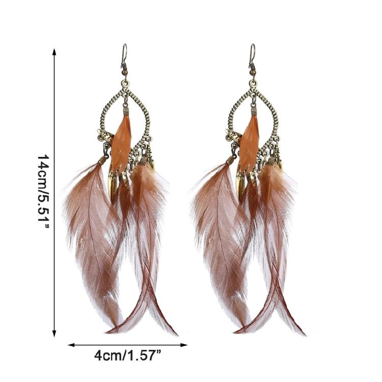 Boho Vintage Stil Ohrringe Sommer Traumfänger Mode Temperament Quaste