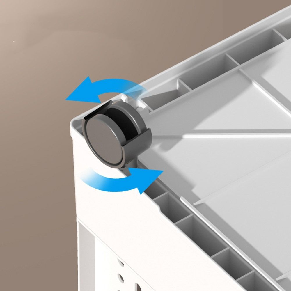 Plastic Folding Storage Box Large Capacity Book Storage Basket  Under Desk