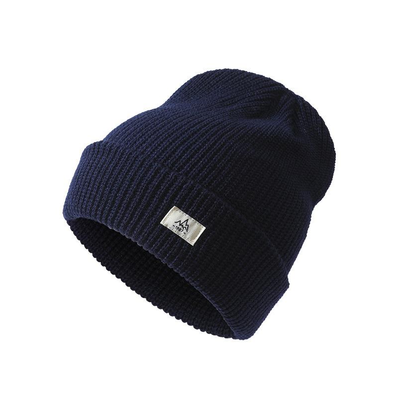 Outdoor Yamagata Embroidery Label Knitted Hat Cold-proof and Warm Hat Women's Mountaineering Casual Versatile Men's Wool Hat