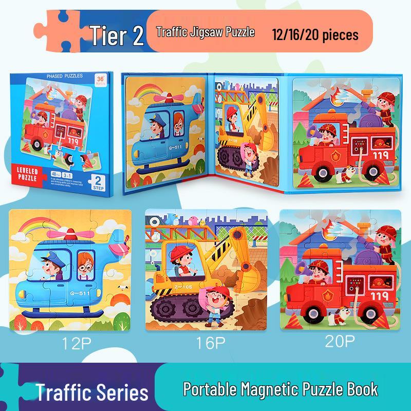 Wooden Jigsaw Puzzle Toy - 9 To 100 Pieces, Children's Early Education & Matching Game