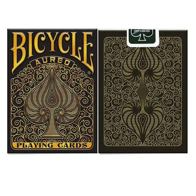 

Велосипед Аурео Игральные карты Колода Покерный размер Карточные игры Магические трюки Реквизит чёрный