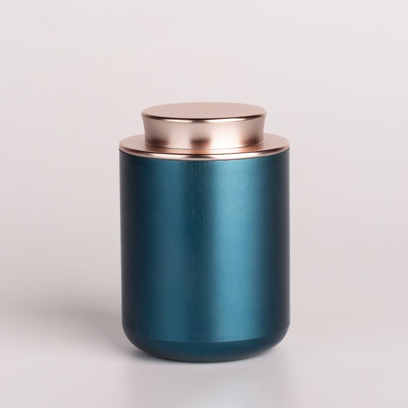 1Pc Creative Mini Empty Tea Tin Can Household Tea Sealed Jar Portable Travel Metal Storage Can