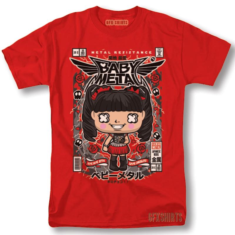 Футболка Babymetal Funko Мерч с рок-концерта Тур Винтажный Графический Дизайн Футболка S