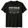 Stay Solid Be Unshaken By T-Shirt Minimalist Urban Streetwear Gift For Him Her
