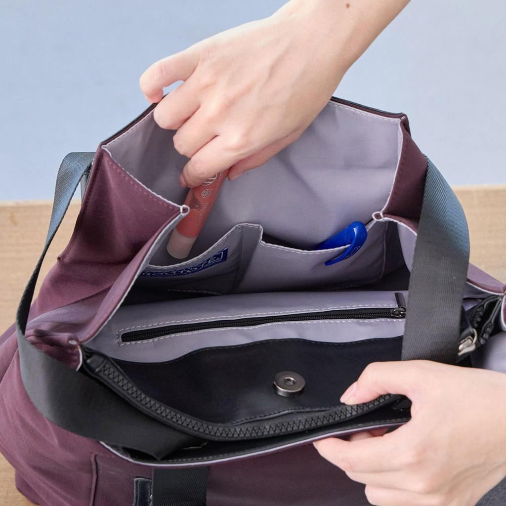 Tote Can Also Be As a Stylish LT Theoru Front 3667 Dusty [Rootote] Women's Bag, Backpack, 2-Way Style, Open-A (04 Blue)