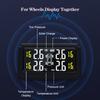 Solar Wireless Tire Pressure Monitoring System TPMS Auto Security Alarm Device Digital Colorful Display With 4 sensors