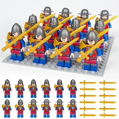 MOC Soldado Guardián de Castillo Medieval Juguetes de Bloques de Construcción