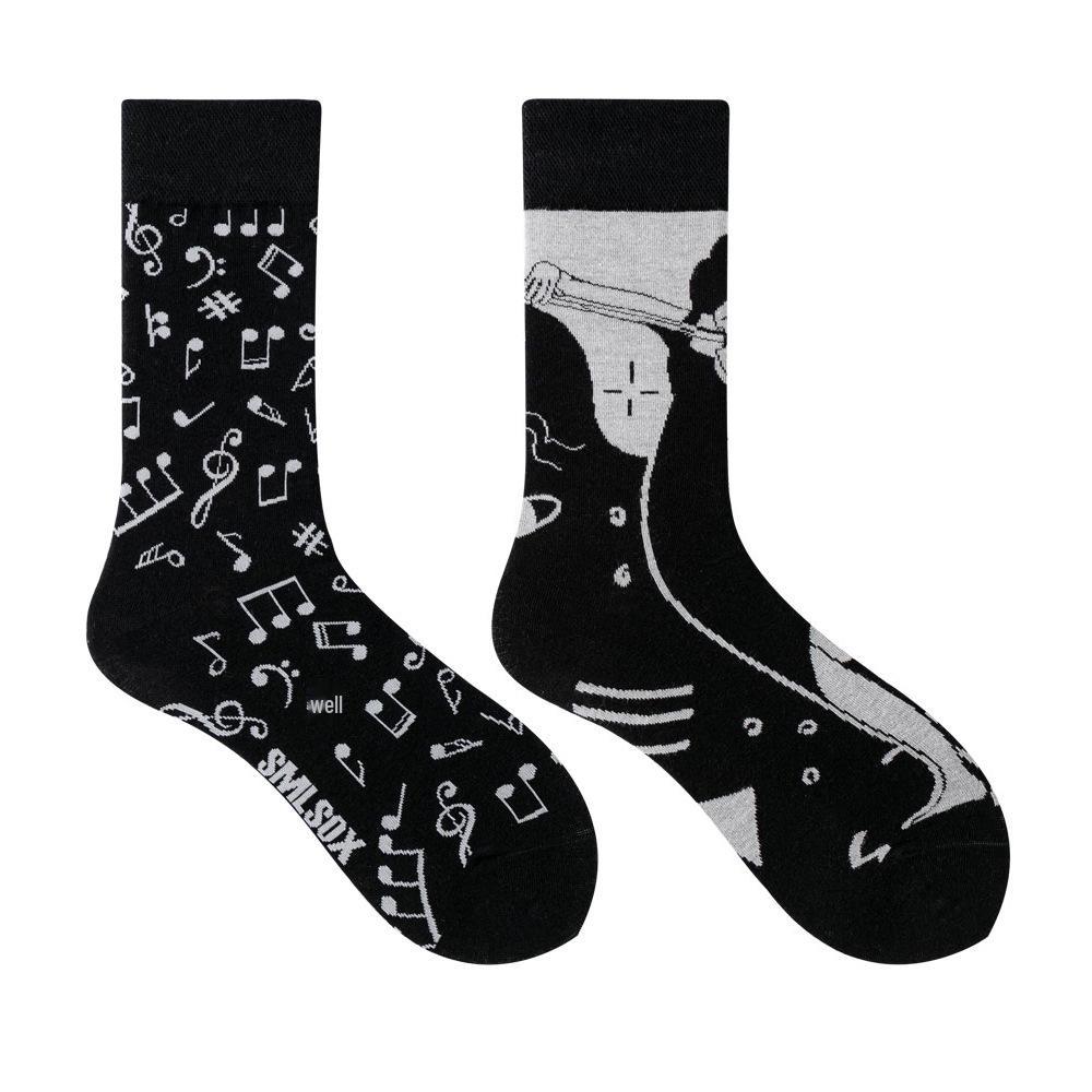 Calzini AB Asimmetrici Trendy Divertenti per Coppia Anatra Mandarina Colorati Calzini a Mezza Gamba SMLSOX