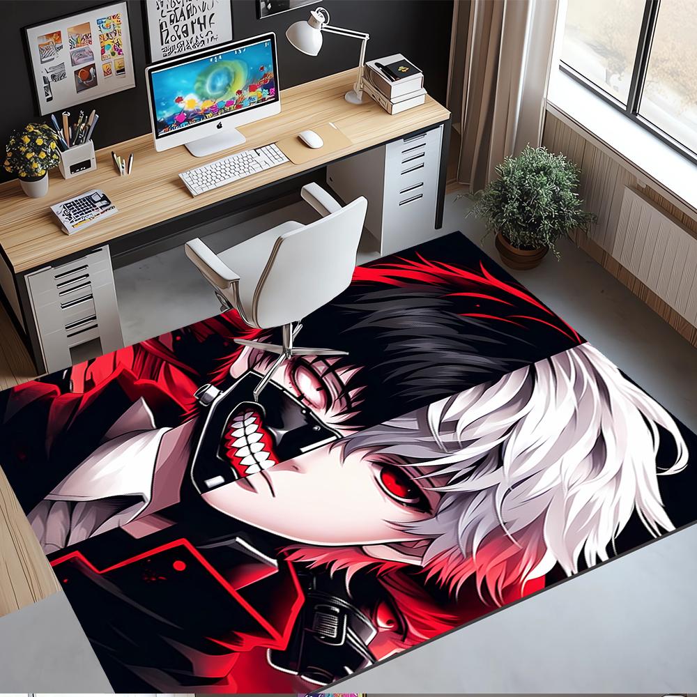 Tokyo Ghoul Printed Carpet,Rug,for Office Chair Living Room Bedroom Kitchen Room Decor Gifts.