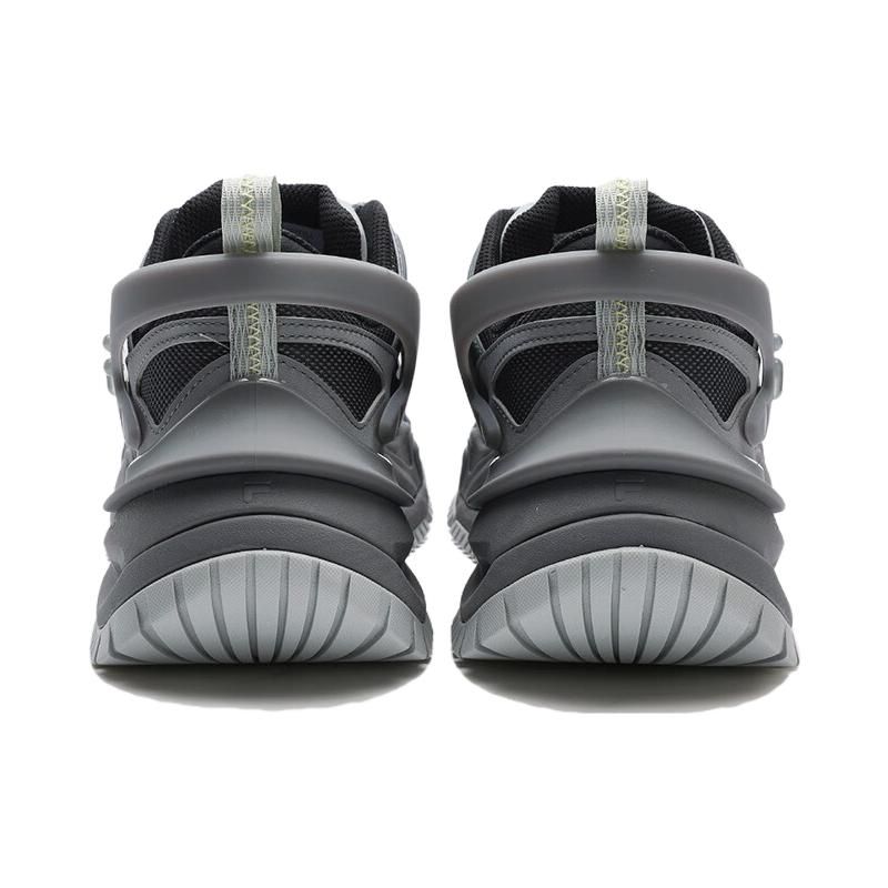 Fila Fusion Fabric Synthetic Leather TPU Comfortable Durable Low-Top Dad Shoes Men Sneaker Gray T12M341107FBA