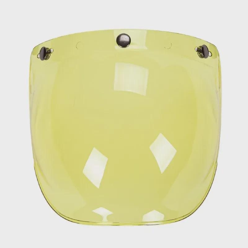 Japanese Three-Button Bubble Lens Motorcycle Helmet