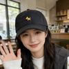 Embroidered Peaked Cap Large Head Circumference Sun Hat Korean Style Baseball Cap  Men Women