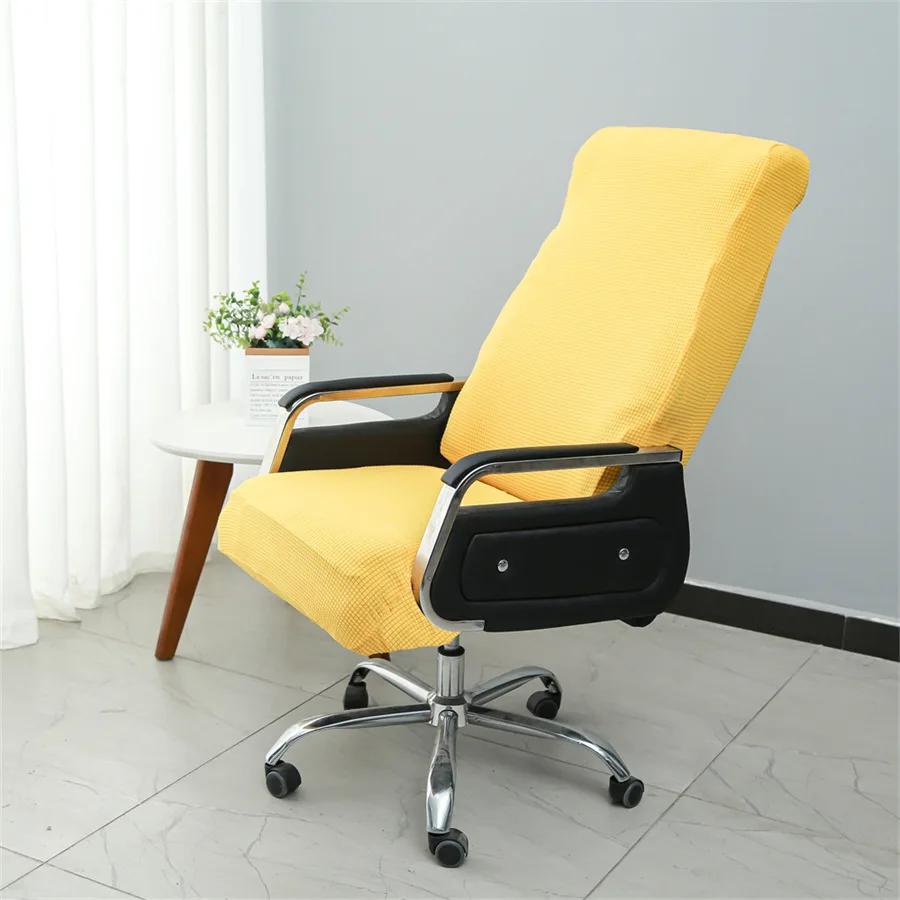 

Thicken Jacquard Stretchable Office Boss Chair Cover Elastic Boss Rotating Computer Chair Seat Case Stretch Chair Covers