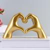 Figurine Heart Gesture Statue Decor