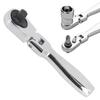 Movable Head Ratchet Wrench 2 In 1 72 Teeth 1/4 Inch Ratchet Wrench Socket Spanner