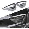 Yhcdsea For -2024 Tesla Model Y Front Fog Light Cover Trim Eyebrow Frame Decorative Accessories (Matt Black)
