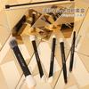 5-Piece Dual-Ended Portable Makeup Brush Set With Soft Bristles Eyeshadow Contour Blush Travel Use