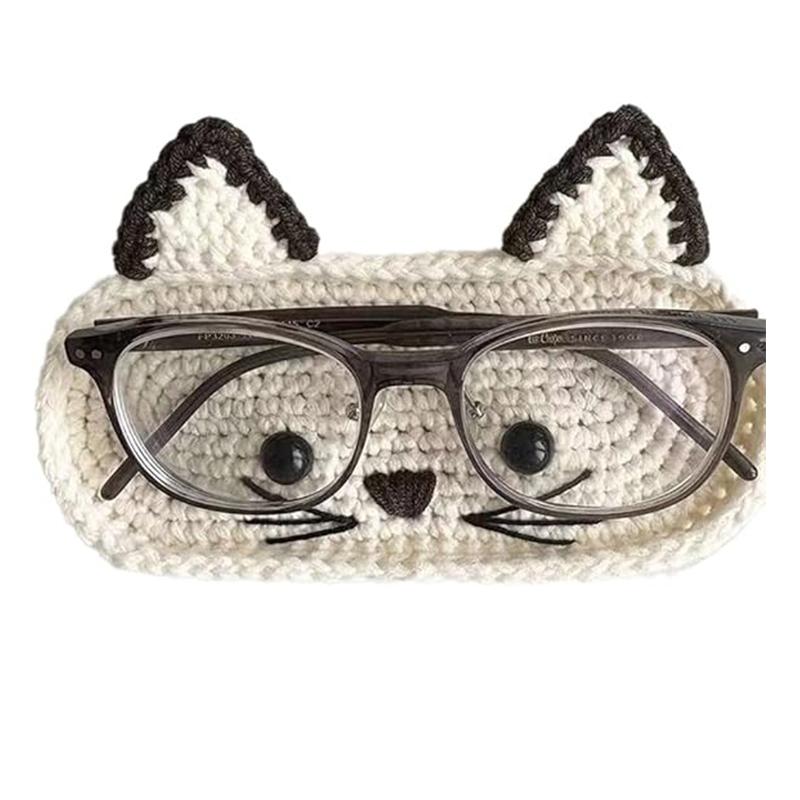 Crochet Glasses Holder – Eyeglass Holder For Desk & Nightstand – Cute Eyeglass Case & Organizer