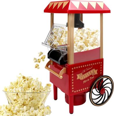 Aparat de Popcorn cu Aer Cald, Aparat de Popcorn, 1200W Electric de Casă, cu Cupă de Măsurat Boabe, Sănătos Fără Ulei și Fără BPA pentru Acasă