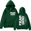 Womens Fleece-Lined Hooded Sweatshirt With Back Letter Print Casual Long Sleeve Top