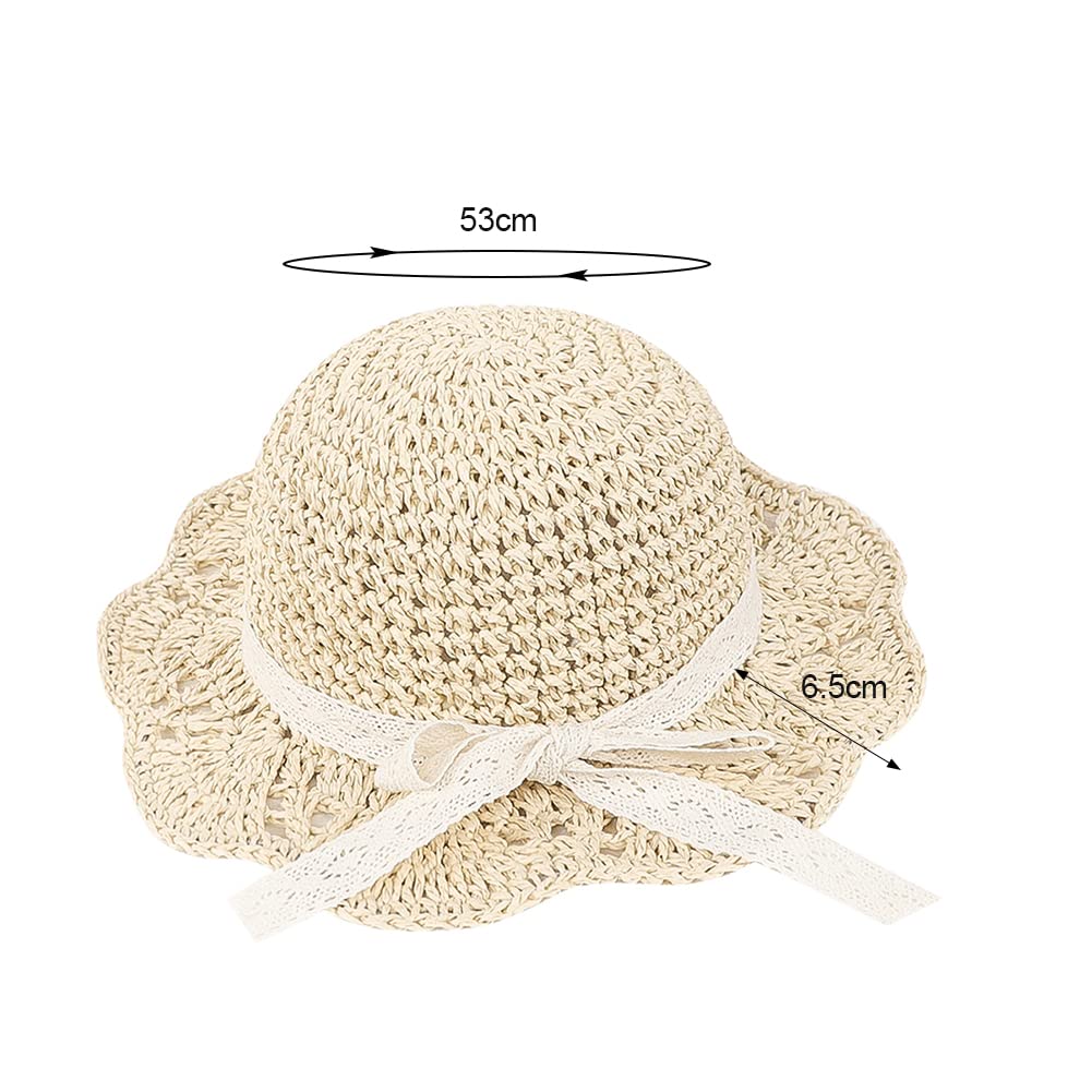 Straw Hat for Wide Brim Straw for Girls Years Summer with Sun UV Protection Blackout Farm Going Beach Beige [LONTG] Kids, Hat, Hat, 0-3 Old, Hat,