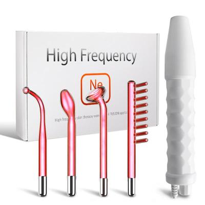 Vysokofrekvenční obličejový přístroj Elektroterapie Hůlka Skleněná trubice Neon Anti Aging Vrásky Odstranění Akné Skin Beauty Spa Masážní přístroj na vlasy