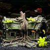 Resin Tree House Wooden Aquarium Beautification Fish Tank Decoration Craft Pet Supplies Accessory