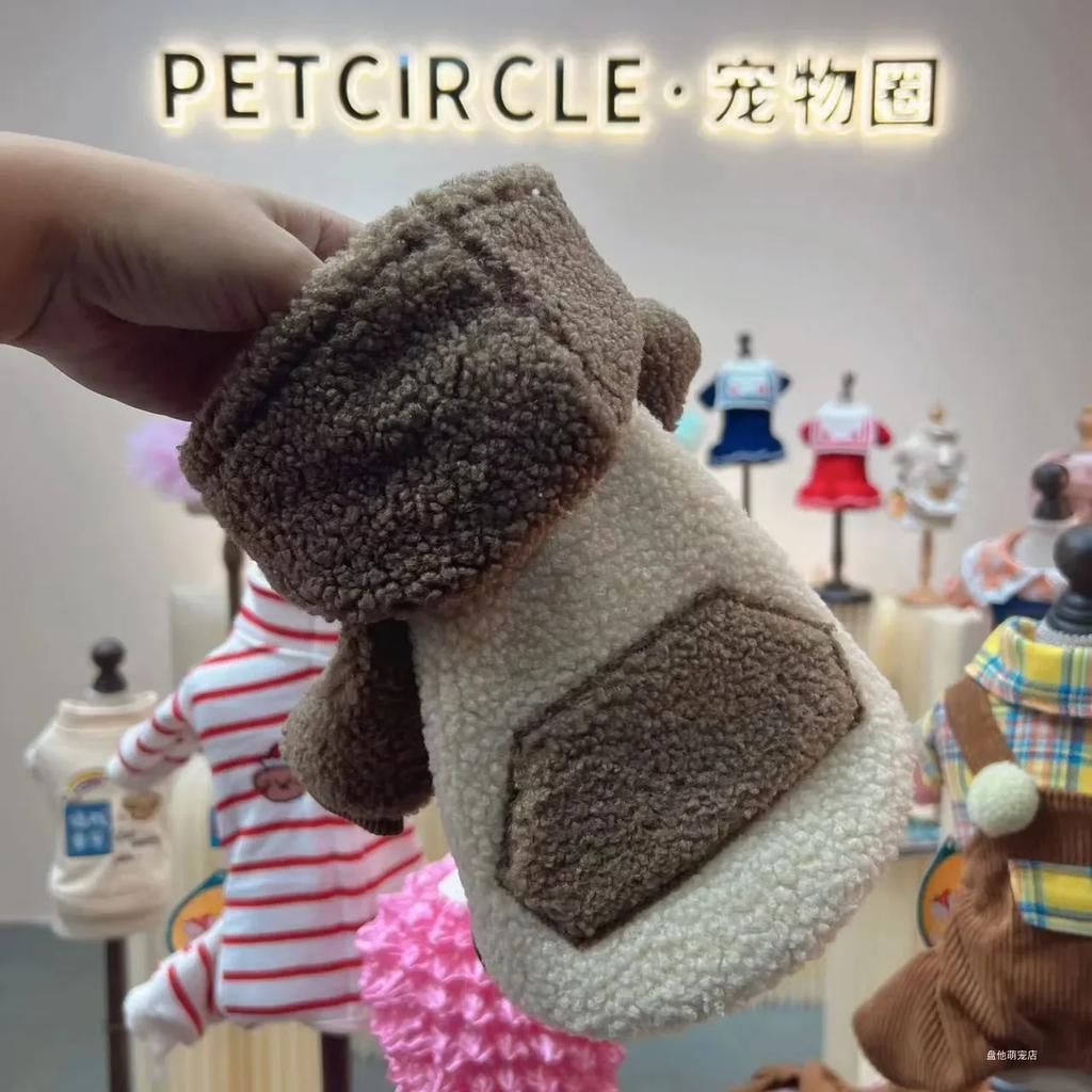 Haustier Dicker warmer Lammfleecemantel Haustierkleidung Katze Hund Teddybär Herbst/Winter Hoodie Designer Hundekleidung Hunde Hoodies