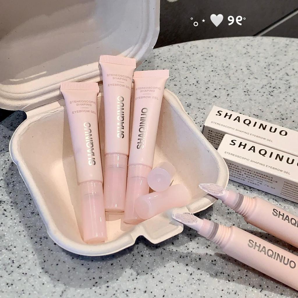 SHAQINUO 3D Eyebrow Gel Transparent Gel Texture Eyebrow Shaping Cream Long-lasting Waterproof Natural Eyebrow Soap