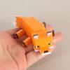 1 PZ Volpe Pixel Pollo Animali Giocattoli Articolazioni Mobili Giocattoli Fidget Statuetta Decorazioni Scrivania Auto Casa Statua Regali