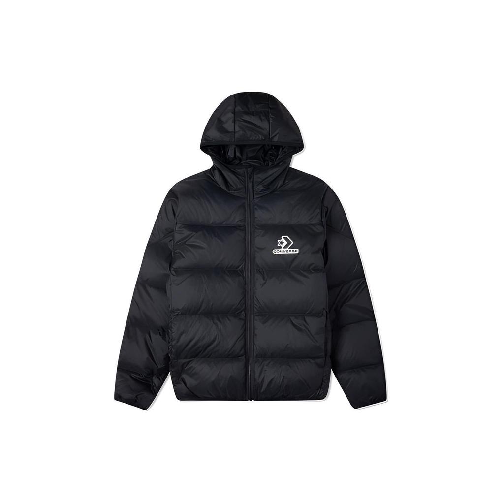 Converse Down Jackets Men's Black Hooded Moderate Other 10023695-001