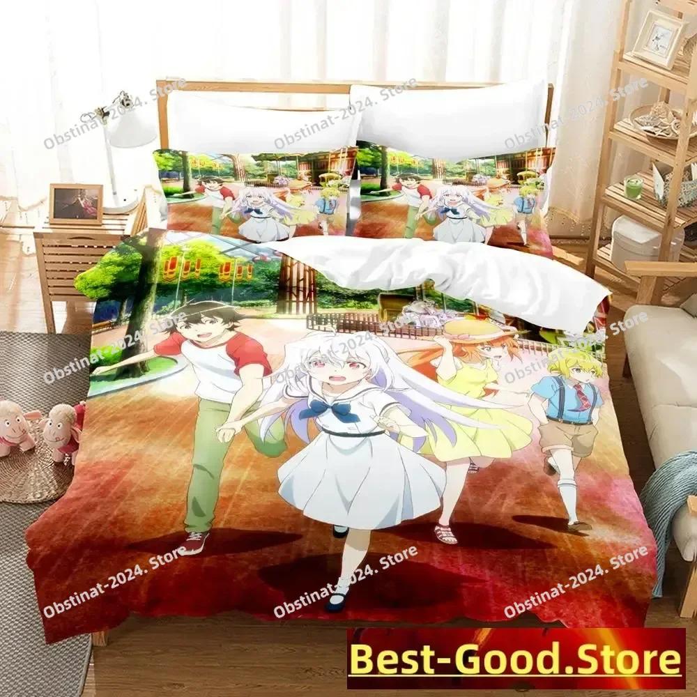 PLASTIC MEMORIES Bedding Set Printed Bed Set With Pillowcase Bed Duvet Cover Soft Single Double For Queen Super King Size