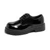 Hight Quality British Style Business Casual Patent Leather Shoes for Men's Banquet Dress Black Classic Round Toe Office Casual