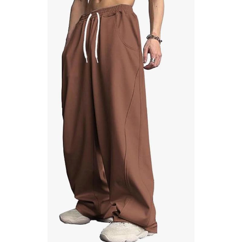 Men's Trendy Versatile Loose High Street Design Straight Leg Pants