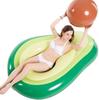 Inflatable Avocado Pool Float Floatie with Ball Swimming Ring Water Sport Summer Beach Swimming Mattress Party Toys Lounge Raft