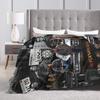 Supernatural TV Flannel Blanket  Super Soft Throw Blanket for Living Room Decorative Graphic Bedspread Sofa Bed Cover